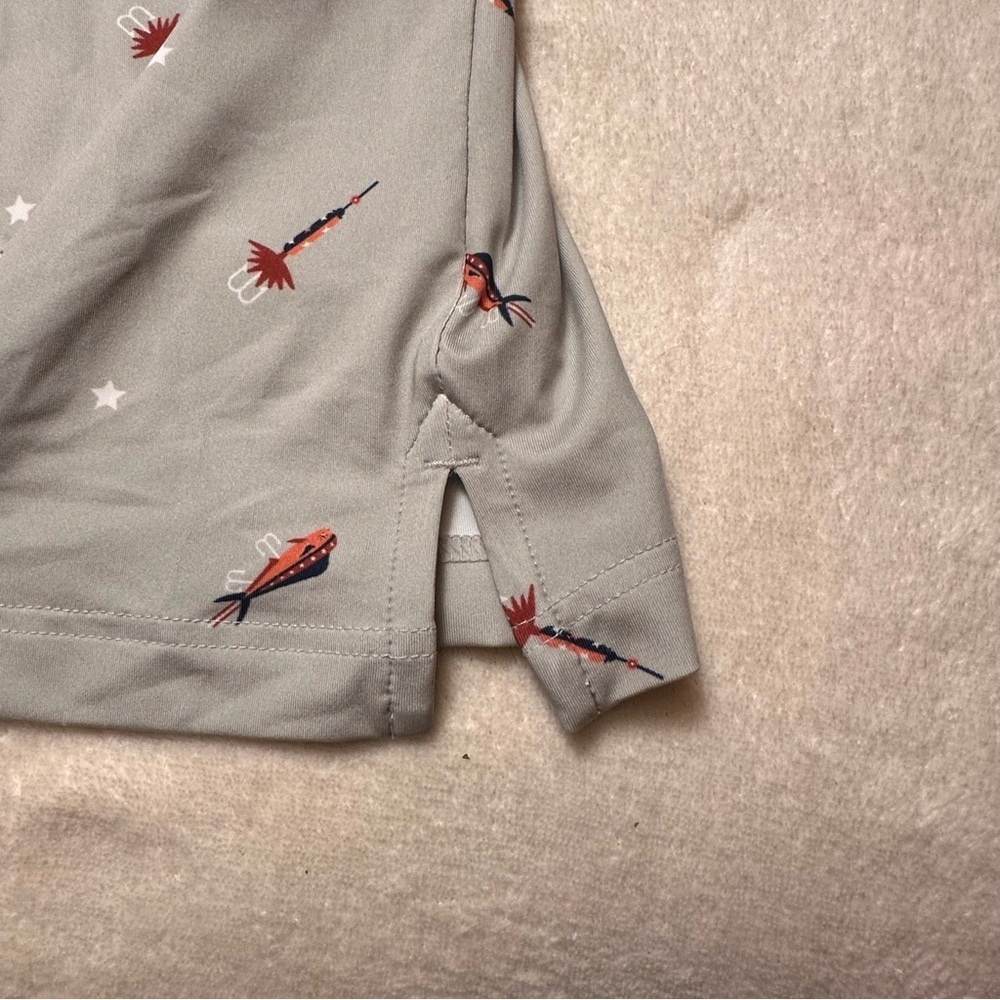 Columbia Men’s Super Slack Tide II Short-Sleeve Polo Cool Grey Starcast L PFG - Picture 11 of 12